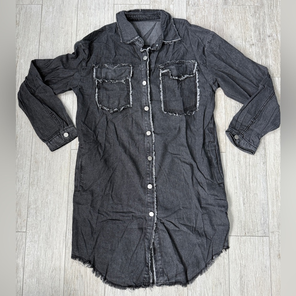 NWOT Gray Women’s Shirt Dress